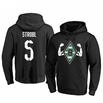 Tobias Strobl Borussia Monchengladbach Team Logo Black Iconic Pullover Hoodie