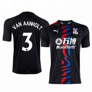 Patrick van Aanholt Crystal Palace Away Men's Short Sleeve Jersey 19-20