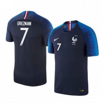 Antoine Griezmann France 2018 World Cup Champions Home Men's Navy Short Sleeve Jersey