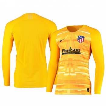 19-20 Atletico de Madrid Yellow Long Sleeve Goalkeeper Jersey Men's