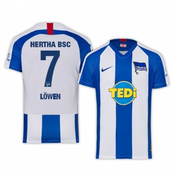 Midfielder Hertha BSC Eduard Löwen Men's Home Jersey 19-20