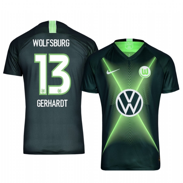 Midfielder VfL Wolfsburg Yannick Gerhardt Men's Home Jersey 19-20