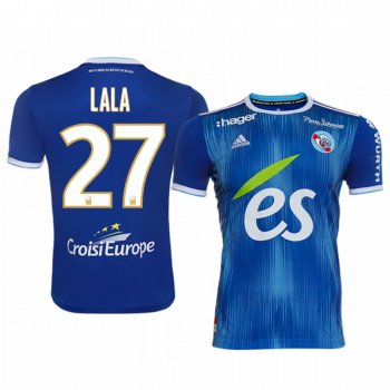 Kenny Lala Strasbourg 19-20 Blue Home Replica Jersey Men's