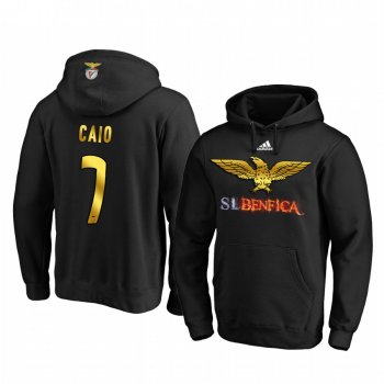 Caio Benfica Black Gold Logo Pullover Hoodie