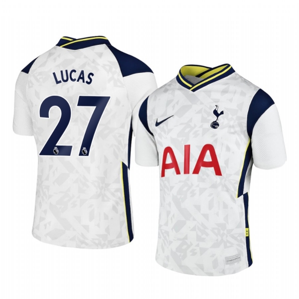 Midfielder Tottenham Hotspur Lucas Moura Men's Home Jersey 2020-21