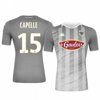 Angers SCO Pierrick Capelle Men's Away Jersey 19-20