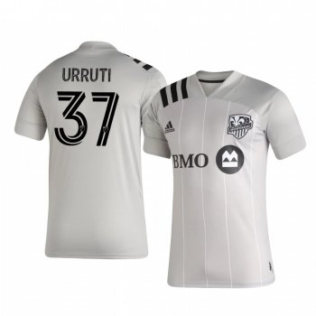 Maximiliano Urruti Montreal Impact 2020-21 Away Replica Short Sleeve Gray Jersey