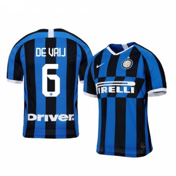 Internazionale Milano Stefan de Vrij 19-20 Home Men's Short Sleeve Jersey