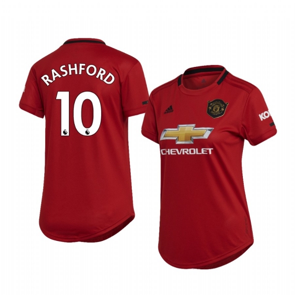 Women's Marcus Rashford Manchester United Home Jersey 19-20