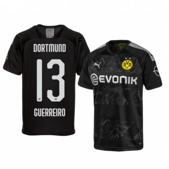 Borussia Dortmund Raphael Guerreiro Black Away Jersey 19-20 Men's