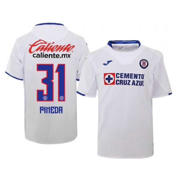 Youth Orbelin Pineda Cruz Azul 19-20 White Away Official Jersey