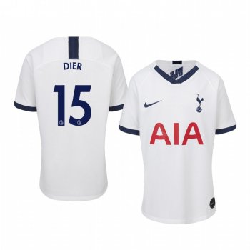 Youth Eric Dier Tottenham Hotspur 19-20 Home White Short Sleeve Jersey