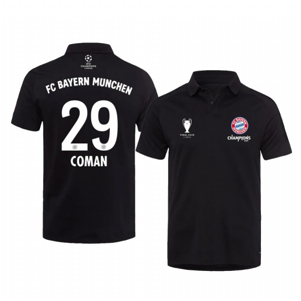 Bayern Munich Black 2020 UEFA Champions of Europe Polo