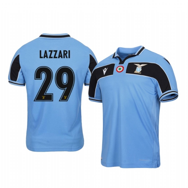 Manuel Lazzari Lazio 19-20 Light Blue 120th Anniversary Celebration Jersey Men's