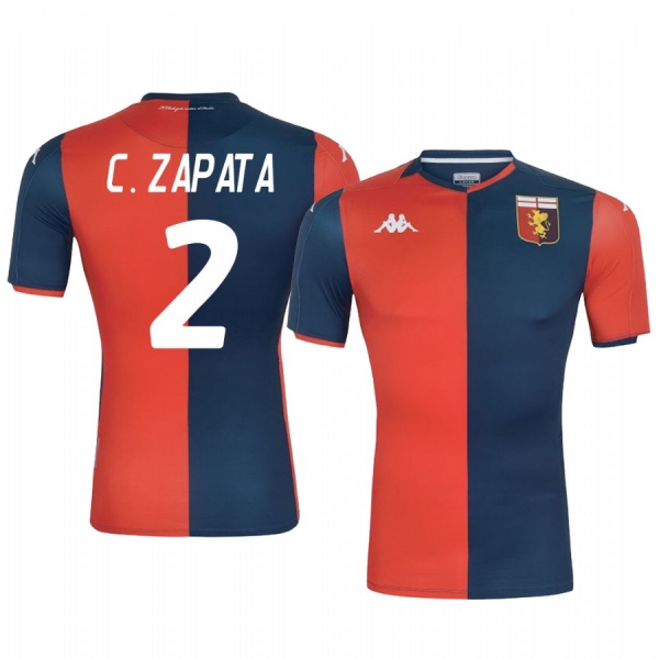 Men's Cristián Zapata Genoa 19-20 Home Jersey