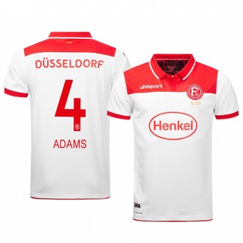 Kasim Nuhu Fortuna Düsseldorf 19-20 White Home Men's Short Sleeve Jersey