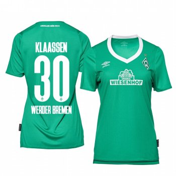 Women's Werder Bremen Davy Klaassen Home Jersey 19-20