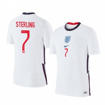 Raheem Sterling England 2020 White Home Men's Short Sleeve Jersey