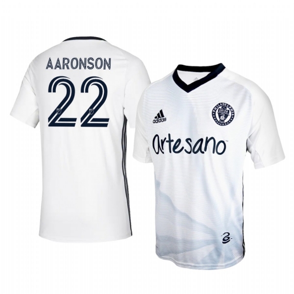 Midfielder Philadelphia Union Brenden Aaronson Men's Secondary Jersey 2020