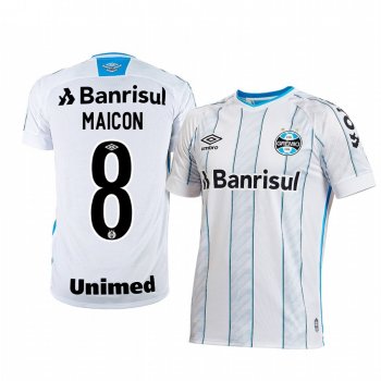 Gremio Maicon 2020-21 Away Men's White Short Sleeve Jersey