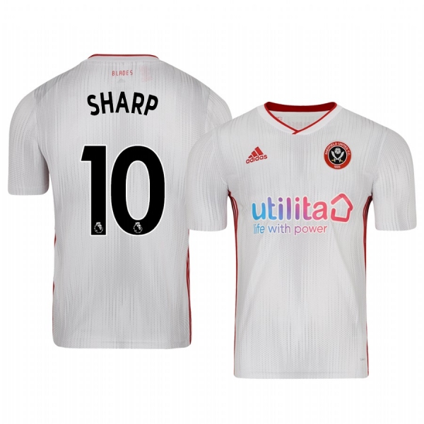 Youth Billy Sharp Sheffield United 19-20 Away White Short Sleeve Jersey