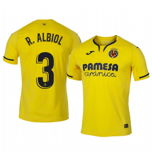 Raul Albiol Villarreal Home Men's Jersey 19-20