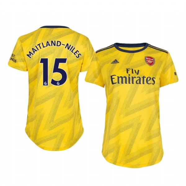 Women's Ainsley Maitland-Niles Arsenal Away Short Sleeve Jersey 19-20