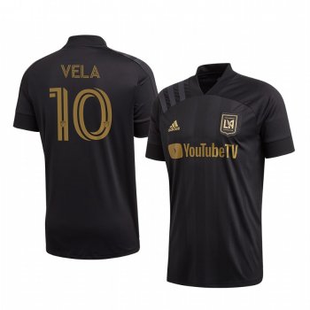 Carlos Vela Los Angeles FC Black 2020 Primary Replica Short Sleeve Jersey Men's