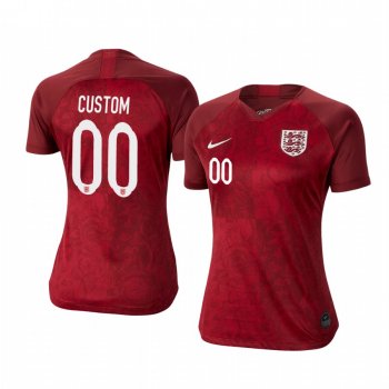 2019 World Cup England Custom Women's Away FIFA Jersey