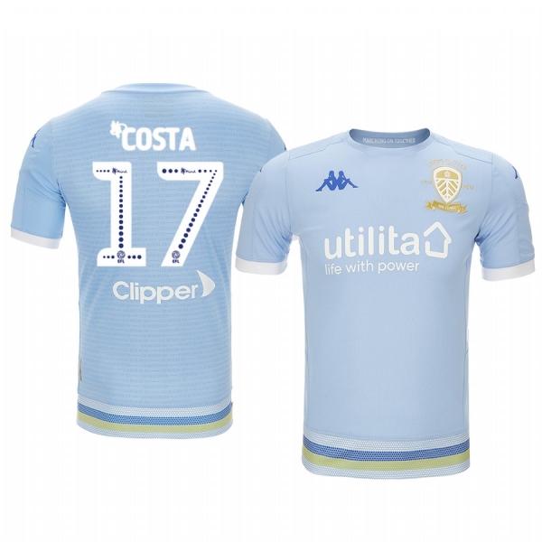 Youth Leeds United Helder Costa Light Blue Third Short Sleeve Jersey 19-20