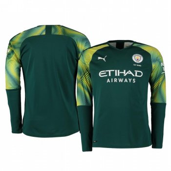 19-20 Manchester City Green Home Goalkeeper Jersey Men's