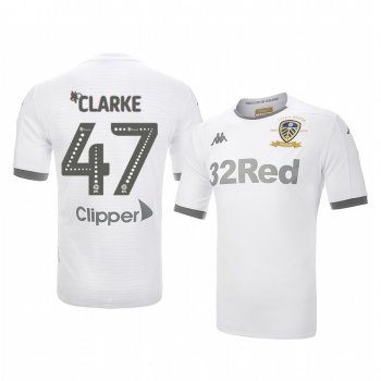 Jack Clarke Leeds United Home White 100 Year Crest Jersey