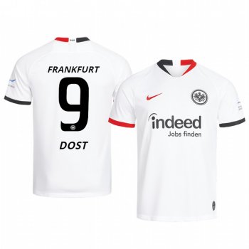 Eintracht Frankfurt Bas Dost White Away Jersey 19-20 Men's