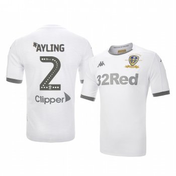 Luke Ayling Leeds United Home White 100 Year Crest Jersey