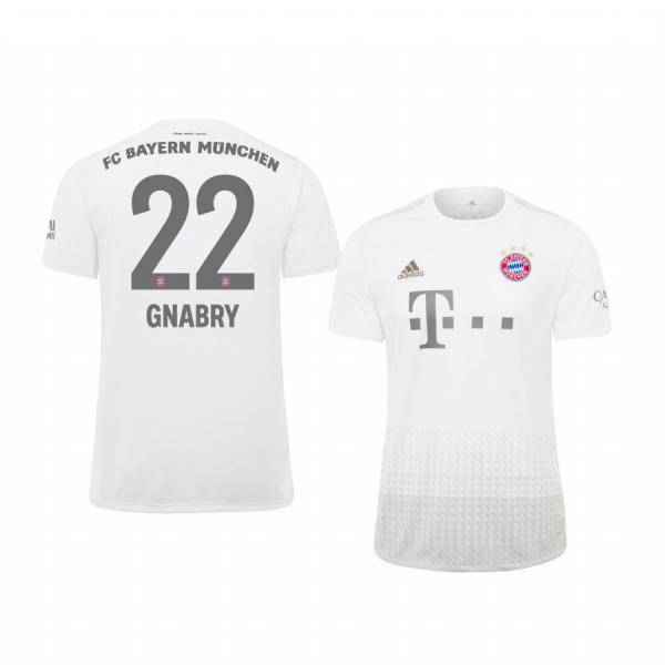 Youth Bayern Munich Serge Gnabry White Away Jersey 19-20