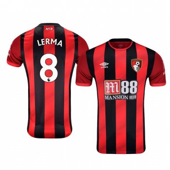 Men's Jefferson Lerma AFC Bournemouth Home Short Sleeve Jersey 19-20