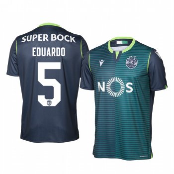 Sporting Lisbon Eduardo 19-20 Away Men's Navy Short Sleeve Jersey