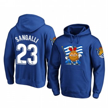 Luca Sangalli Real Sociedad Royal Team Logo Pullover Hoodie