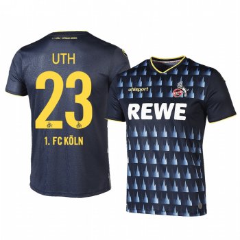 1. FC Koln Mark Uth 19-20 Third Men's Black Short Sleeve Jersey