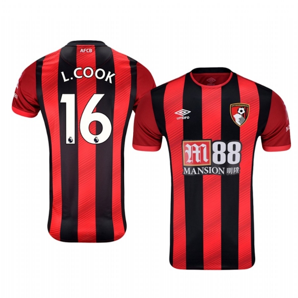 Men's Lewis Cook AFC Bournemouth Home Short Sleeve Jersey 19-20