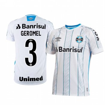 Gremio Pedro Geromel 2020-21 Away Men's White Short Sleeve Jersey