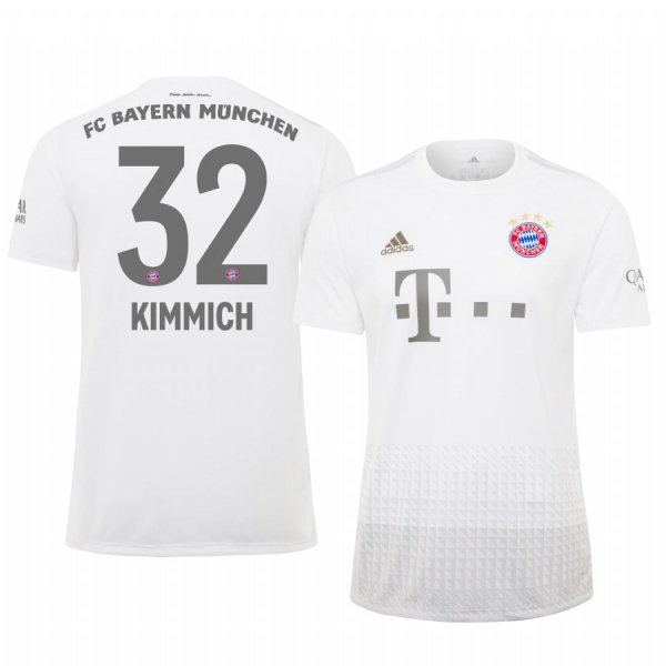 Bayern Munich Joshua Kimmich White Away Jersey 19-20 Men's