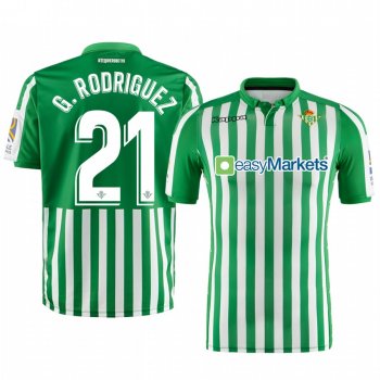 Real Betis Guido Rodriguez Men's Green Home Short Sleeve Jersey 19-20