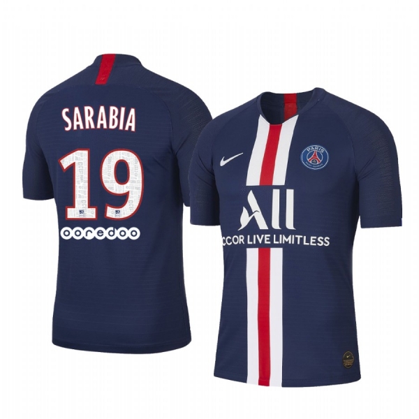 Pablo Sarabia Paris Saint-Germain 19-20 Home Men's Navy Official Short Sleeve Jersey