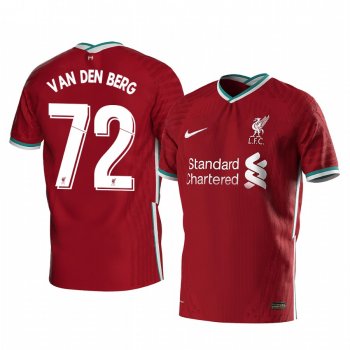 Sepp van den Berg Liverpool 2020-21 Red Home Men's Short Sleeve Jersey