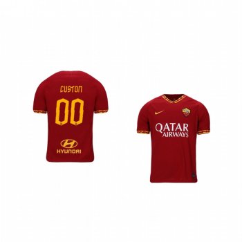 Youth Custom AS Roma 19-20 Home Jersey