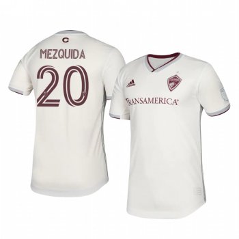 Nicolás Mezquida Colorado Rapids 2020 Away Authentic Short Sleeve White Jersey