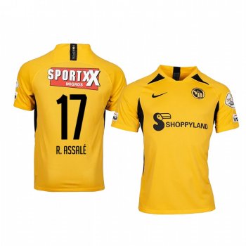 Roger Assale BSC Young Boys Home Golden Short Sleeve Jersey