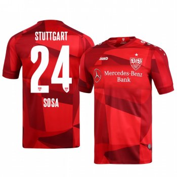 VfB Stuttgart Borna Sosa Men's 19-20 Away Replica Short Sleeve Jersey