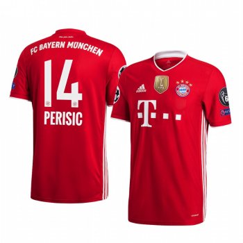 FC Bayern Munich Red 2020 UEFA Champions of Europe 6-Time Winner Patch Jersey